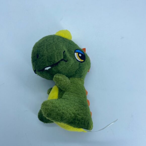 Green Baby Dinosaur T-Rex Tyrannosaurus Rex Plush Stuffed Animal Tom's Toy - Picture 2 of 8